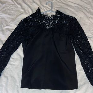 Iro Lace Mock Neck Long Sleeve